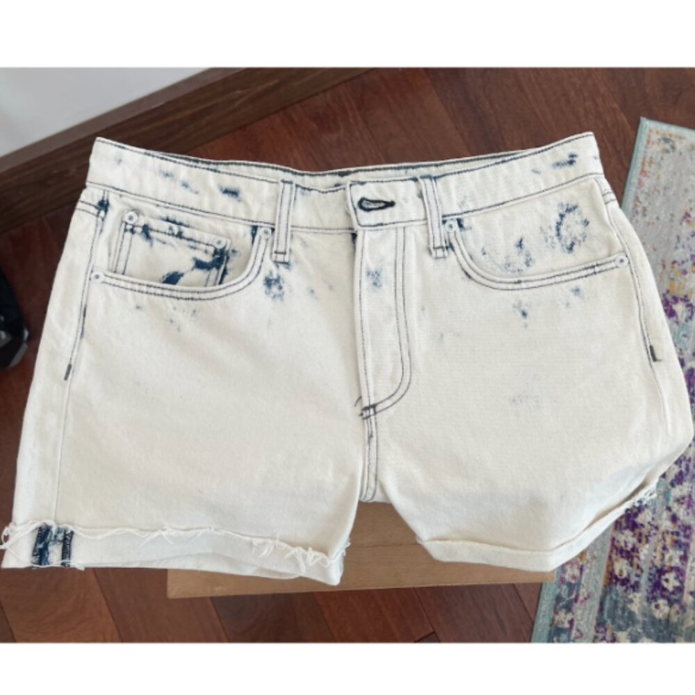 Rag & Bone Off-White Bleach Wash Cutoff Denim Shorts | Size 26